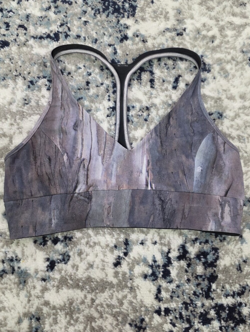 Lululemon Seamless Marble-Print Reversible Sports Bra